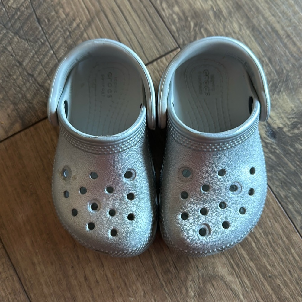 Crocs Silver Size 6
